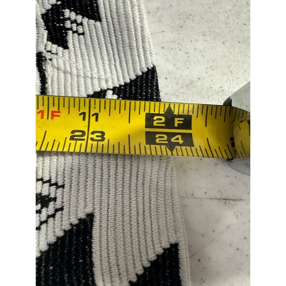 People Like Frank Anthropologie Cardigan Womens 4 Black Gray Print Pockets A25 - Picture 7 of 7